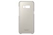 Samsung EF-QG955CFE Oriģināls Īpaši plāns aizmugures maks-apvalks G955 Galaxy S8 Plus / S8+ Caurspīdīgs/Zeltains cena un informācija | Telefonu vāciņi, maciņi | 220.lv