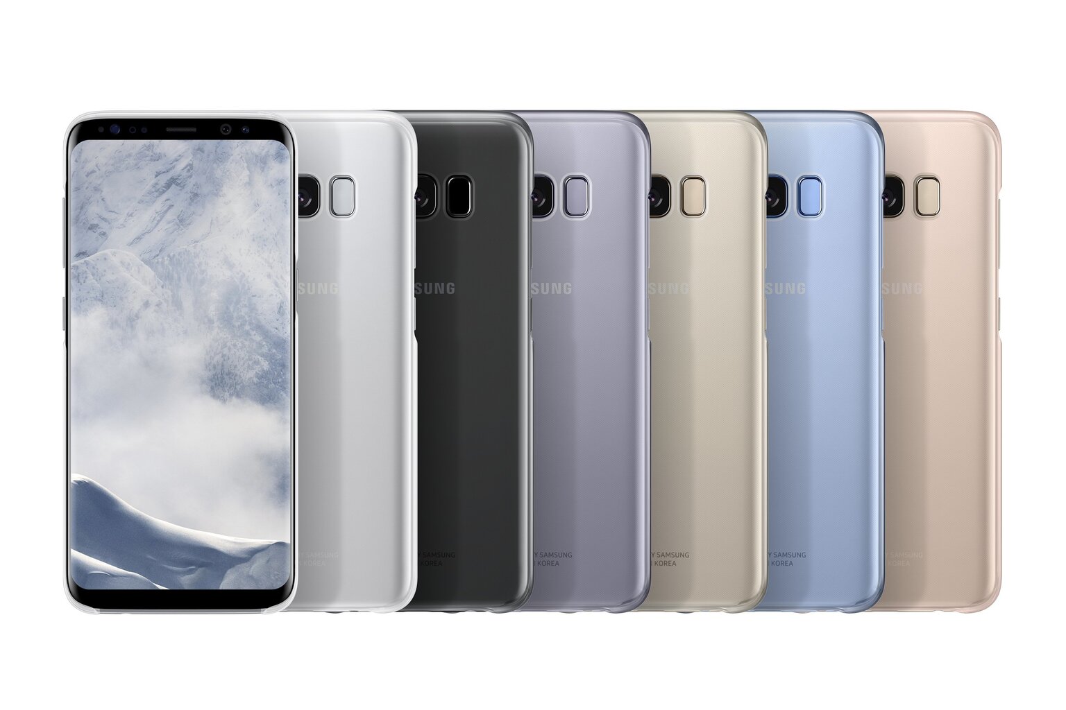 Samsung caurspīdīgs vāciņš EF-QG955CP priekš Galaxy S8+ rozā krāsā цена и информация | Telefonu vāciņi, maciņi | 220.lv