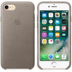 Кожаный чехол-крышка Apple iPhone 7 Plus, серый цена и информация | Чехлы для телефонов | 220.lv