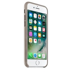 Кожаный чехол-крышка Apple iPhone 7 Plus, серый цена и информация | Чехлы для телефонов | 220.lv