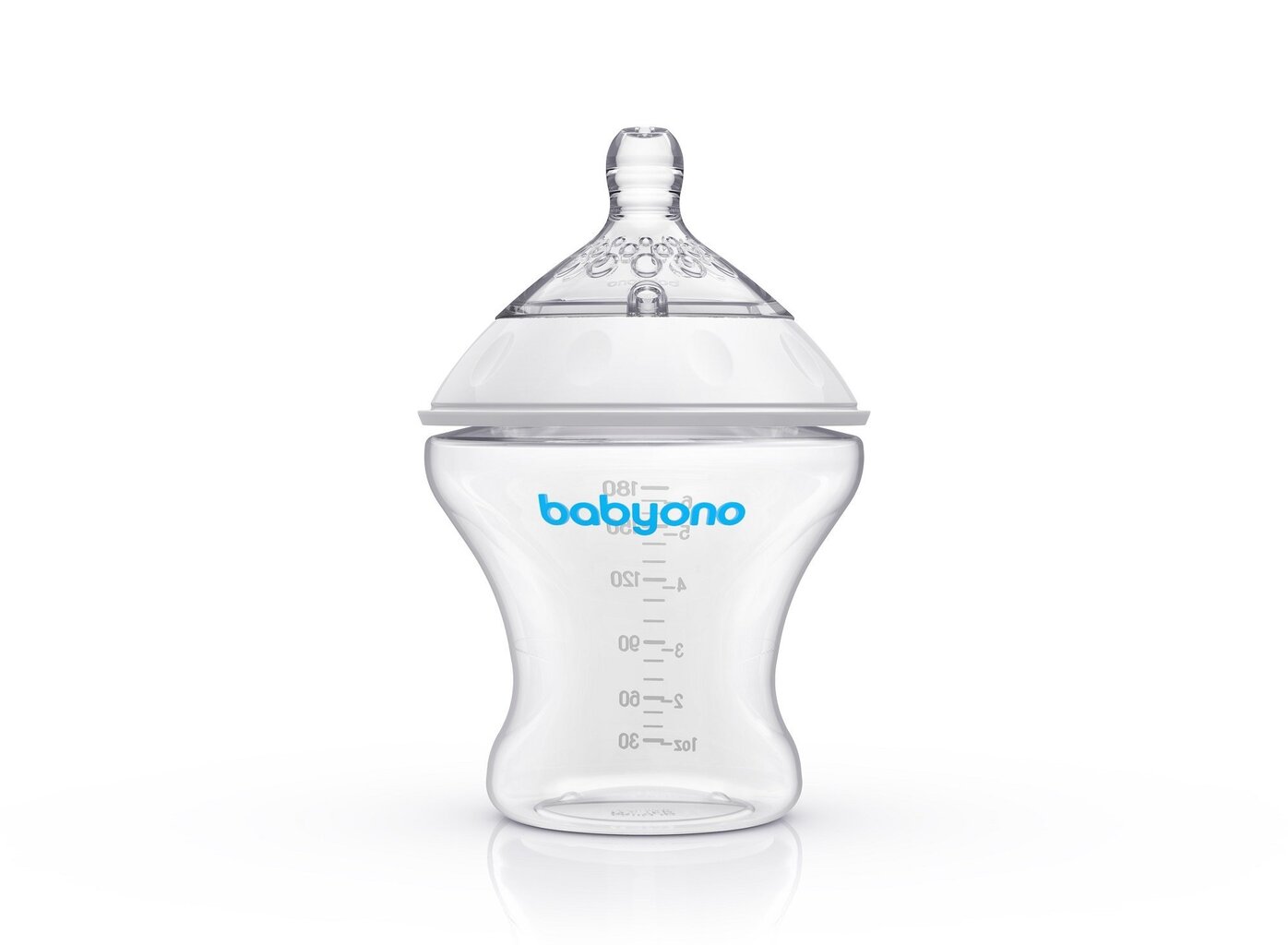 Barošanas pudelīte BabyOno Natural Nursing, 180 ml, 1450 cena un informācija | Bērnu pudelītes un to aksesuāri | 220.lv