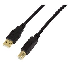 LOGILINK - USB 2.0 AM/BMActive Repeater Cable, 15m cena un informācija | Kabeļi un vadi | 220.lv