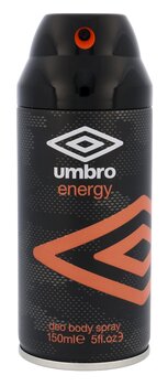 <p>Дезодорант UMBRO Energy для мужчин, 150 мл.</p>
 цена и информация | Парфюмированная мужская косметика | 220.lv