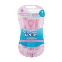 Одноразовая бритва для женщин Gillette Venus Sensitive, 3 шт цена и информация | Косметика и средства для бритья | 220.lv