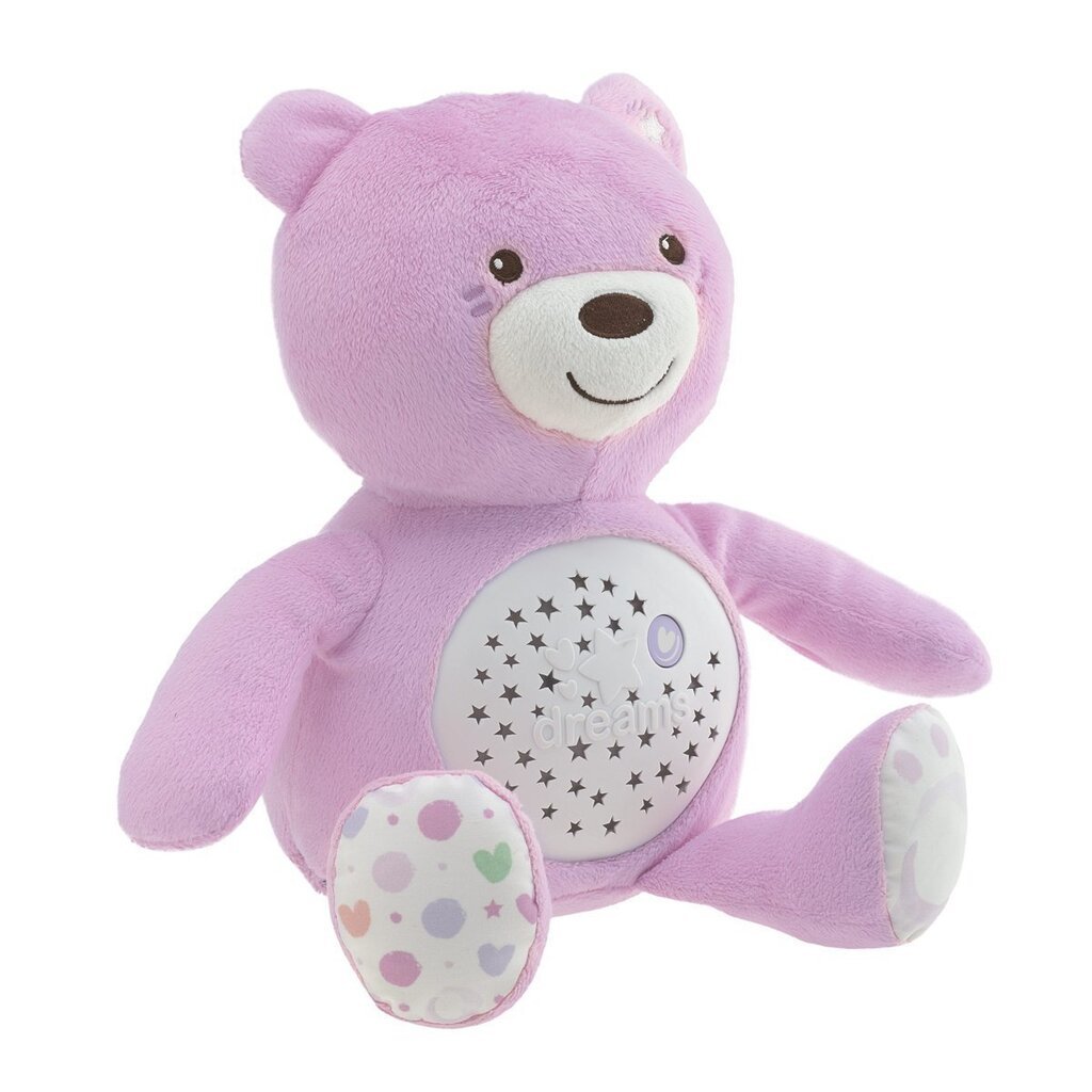 Lācis-projektors Chicco First Dreams plīša lācītis, rozā цена и информация | Rotaļlietas zīdaiņiem | 220.lv