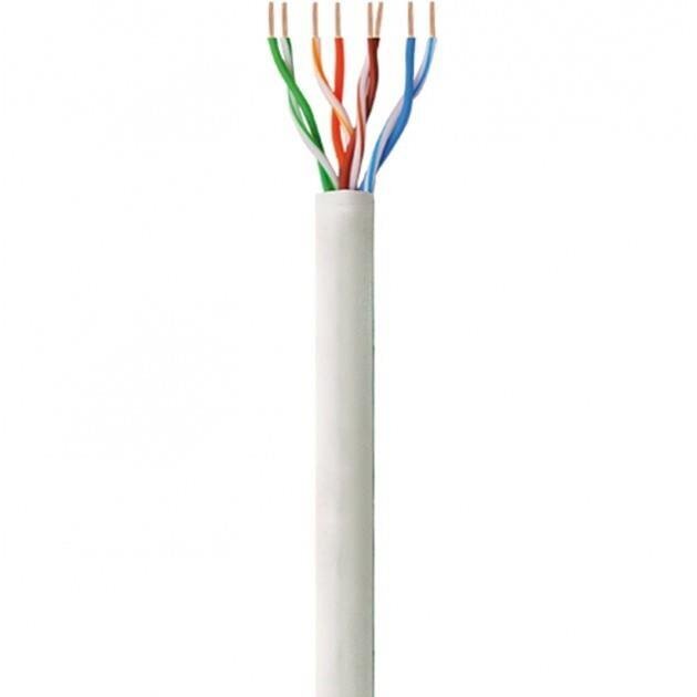 TechlyPro Network installation cable Cat5e UTP 4x2 solid CCA 305m grey cena un informācija | Kabeļi un vadi | 220.lv