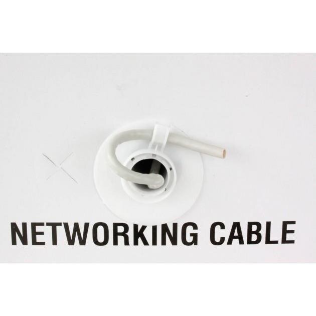 TechlyPro Network installation cable Cat5e UTP 4x2 solid CCA 305m grey cena un informācija | Kabeļi un vadi | 220.lv