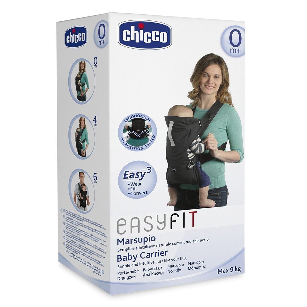 Ergosoma Chicco Easy Fit, Black Night​ cena un informācija | Slingi, ķengursomas | 220.lv