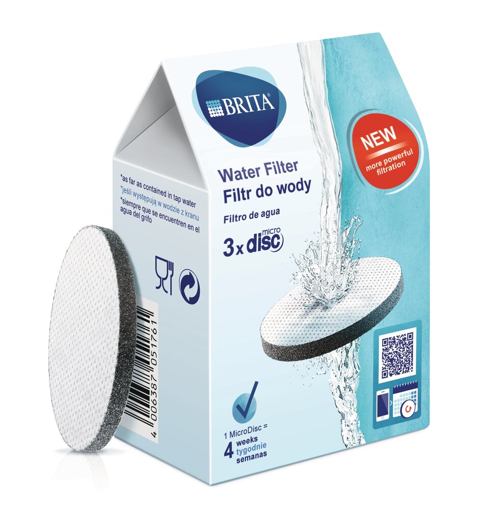 Brita Micro Disk, 3 gab. cena un informācija | Ūdens filtri | 220.lv