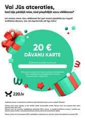 Elektroniskā dāvanu karte, 20 € cena un informācija | 220.lv dāvanu kartes | 220.lv