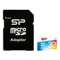 Atmiņas karte Silicon Power microSDHC UHS-I 32 GB + adapteris цена и информация | Atmiņas kartes mobilajiem telefoniem | 220.lv