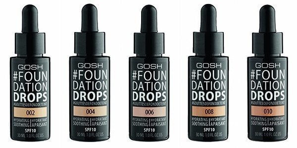 Šķidrā Grima Bāze Foundation Drops Gosh Copenhagen SPF 10 (30 ml) cena un informācija | Grima bāzes, tonālie krēmi, pūderi | 220.lv