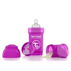 Бутылочка Twistshake Anti-Colic, 180 ml, Purple цена и информация | Бутылочки и аксессуары | 220.lv