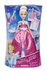 Lelle ar divpusēju kleitu Disney Princess Cinderella, C0544EU4 cena un informācija | Rotaļlietas meitenēm | 220.lv