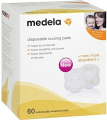 Одноразовые  грудные прокладки Medela, 60 шт., 008.0374 цена и информация | Товары для кормления | 220.lv