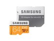 Samsung EVO microSDXC 64GB UHS-I U3 (60MB/s/100MB/s) цена и информация | Atmiņas kartes mobilajiem telefoniem | 220.lv