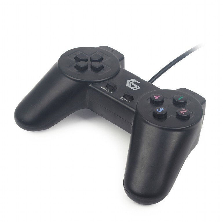 Spēles Kontrole GEMBIRD USB GAMEPAD Melns цена и информация | Spēļu kontrolieri | 220.lv
