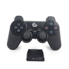 Игровая консоль Gembird Беспроводная двойная вибрация, PS2/PS3/PC JPD-WDV-01 цена и информация | Джойстики | 220.lv