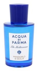 Tualetes ūdens Acqua Di Parma Blu Mediterraneo Mandorlo Di Sicilia EDT sievietēm/vīriešiem 75 ml cena un informācija | Acqua Di Parma Smaržas, kosmētika | 220.lv