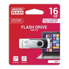 USB atmiņas karte Goodram UTS3 16GB 3.0, Melna цена и информация | USB накопители | 220.lv