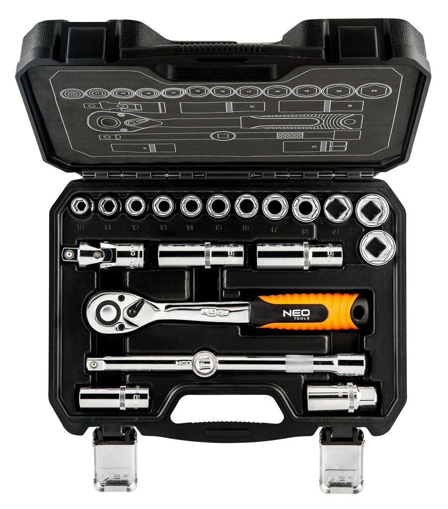 Galviņu komplekts 1/2, 20 gab., NEO (08-661) cena un informācija | Rokas instrumenti | 220.lv