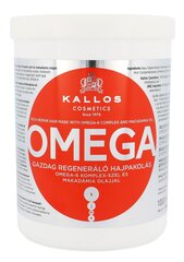 Atjaunojoša matu maska ​​ar Omega-6 kompleksu un makadāmijas eļļu Kallos Omega, 1000 ml цена и информация | Средства для укрепления волос | 220.lv