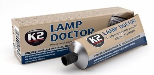Pasta automašīnas lukturu pulēšanai K2 Lamp Doctor, 60g cena un informācija | Auto ķīmija | 220.lv