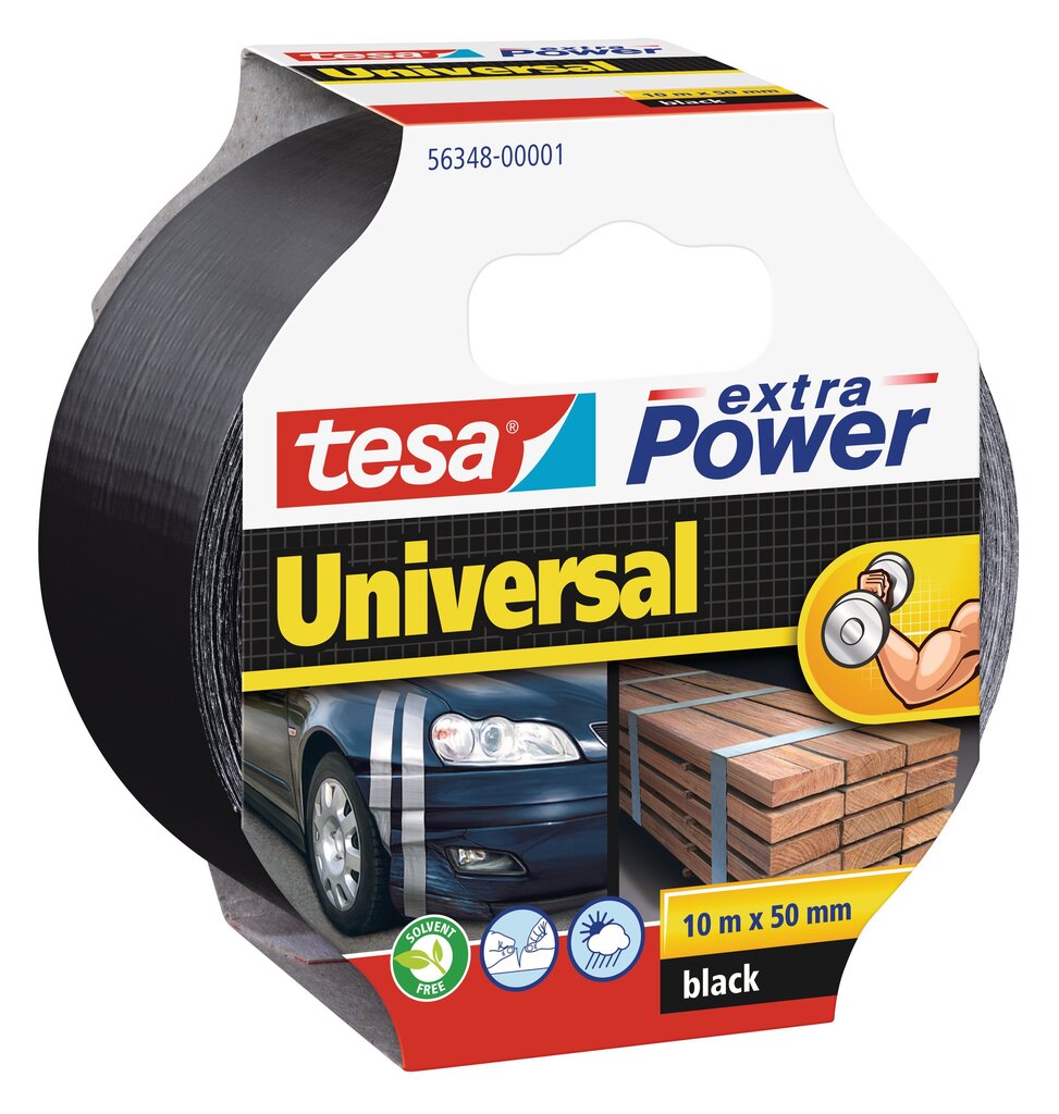 Universālā līmlente tesa extra Power Universal 10mx50mm melna cena un informācija | Rokas instrumenti | 220.lv