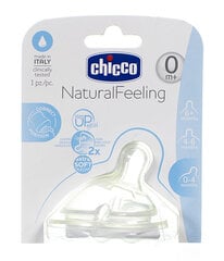 Silikona knupis Chicco Natural Feeling, 0 mēn. цена и информация | Бутылочки и аксессуары | 220.lv