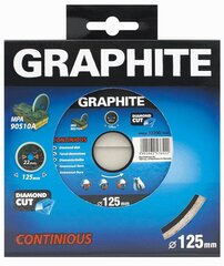 Диск алмазный GRAPHITE 57H617, диаметр 125мм, сегментированный цена и информация | Механические инструменты | 220.lv