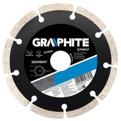 Алмазный диск GRAPHITE 57H618, диаметр 180 мм, сегментированный  цена и информация | Механические инструменты | 220.lv