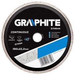 Dimanta disks GRAPHITE 57H644, diametrs 180mm, nepārtraukts цена и информация | Механические инструменты | 220.lv