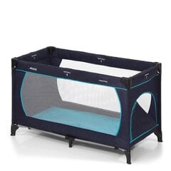 Кроватка-манеж Hauck Dream N Play Plus, темно-синяя/Аква 603666 цена и информация | Манежи для детей | 220.lv