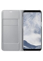 Чехол-книжка LED View для Samsung Galaxy S8 Plus (G955), Серебристый цена и информация | Чехлы для телефонов | 220.lv