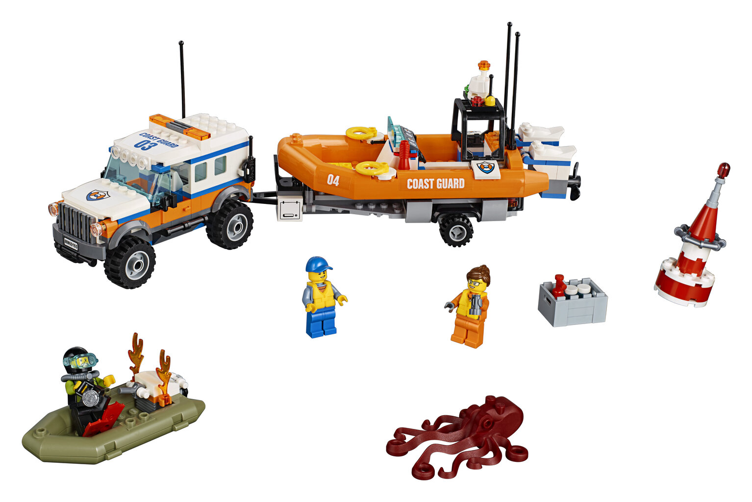 60165 LEGO® City 4 × 4 ātrās reaģēšanas vienība цена и информация | Konstruktori | 220.lv