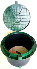 Plastmasas tvertne laistīšanai ar smidzinātāju un šļūteni LS630 cena un informācija | Kanalizācijas vāki | 220.lv