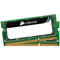 Corsair 8GB 1600MHz DDR3L SO-DIMM KIT OF 2 CMSO8GX3M2C1600C11 cena un informācija | Operatīvā atmiņa (RAM) | 220.lv