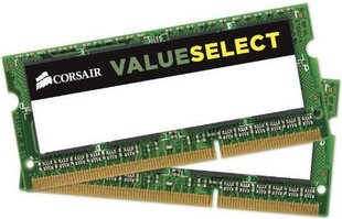 Corsair 8GB 1333MHz DDR3 SODIMM CMSO8GX3M1C1333C9 cena un informācija | Operatīvā atmiņa (RAM) | 220.lv