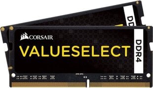 Оперативная память Corsair ValueSelect SO-DDR4 2133 МГц 16 ГБ (2x 8 ГБ) CMSO16GX4M2A2133C15 цена и информация | Оперативная память (RAM) | 220.lv