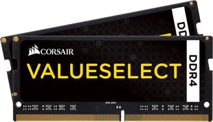 Corsair ValueSelect 8GB 2133MHz CL15 SODIMM DDR4 KIT OF 2 CMSO8GX4M2A2133C15 cena un informācija | Operatīvā atmiņa (RAM) | 220.lv