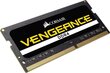 Corsair Vengeance 16GB 2666MHz DDR4 CL18 SODIMM KIT OF 2 CMSX16GX4M2A2666C18 cena un informācija | Operatīvā atmiņa (RAM) | 220.lv