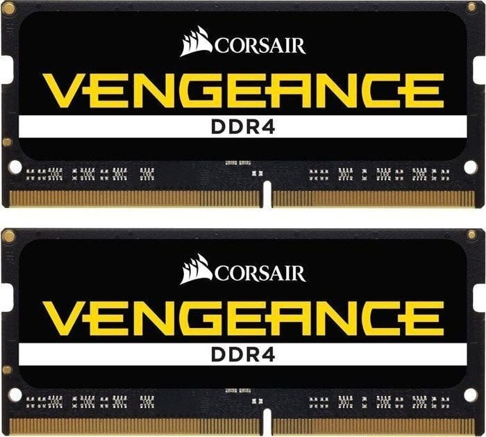 Corsair Vengeance 16GB 2400MHz DDR4 CL16 SODIMM KIT OF 2 CMSX16GX4M2A2400C16 цена и информация | Operatīvā atmiņa (RAM) | 220.lv