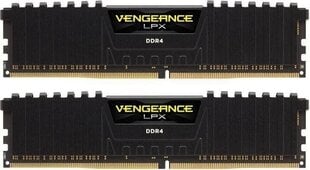 Corsair Vengeance LPX DDR4, 2x16GB, 2400MHz, CL16 (CMK32GX4M2A2400C16) цена и информация | Оперативная память (RAM) | 220.lv