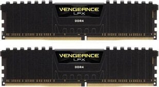 Corsair Vengeance LPX, DDR4, 2x8 ГБ, 3000 МГц, CL15 (CMK16GX4M2B3000C15) цена и информация | Оперативная память (RAM) | 220.lv