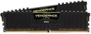 Corsair Vengeance LPX, DDR4, 2x8 ГБ, 3000 МГц, CL15 (CMK16GX4M2B3000C15) цена и информация | Оперативная память (RAM) | 220.lv