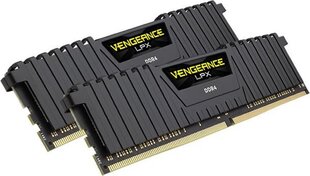 Corsair Vengeance LPX DDR4, 8GB, 2666MHz, CL16, Черный (CMK8GX4M1A2666C16) цена и информация | Corsair Компьютерная техника | 220.lv