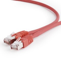 Gembird patchcord RJ45, cat. 6A,FTP, LSZH, 0.5m, red cena un informācija | Kabeļi un vadi | 220.lv