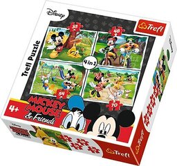 Puzle “Mickey Mouse” Trefl, 35 + 45 + 54 + 70 цена и информация | Пазлы | 220.lv