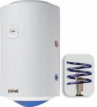 Комбинированный водонагреватель Ferroli CALYPSO MT 120, вертикальный, 2-спиральный цена и информация | Водонагреватели | 220.lv