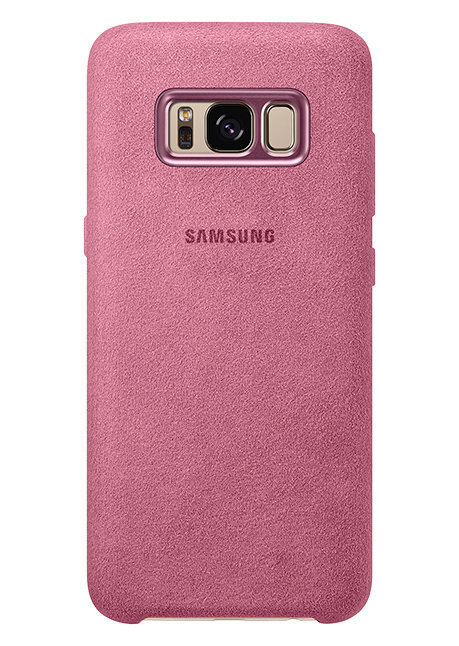 Ādas aizmugurējais apvalks priekš Samsung Galaxy S8 (G950), Rozā cena un informācija | Telefonu vāciņi, maciņi | 220.lv